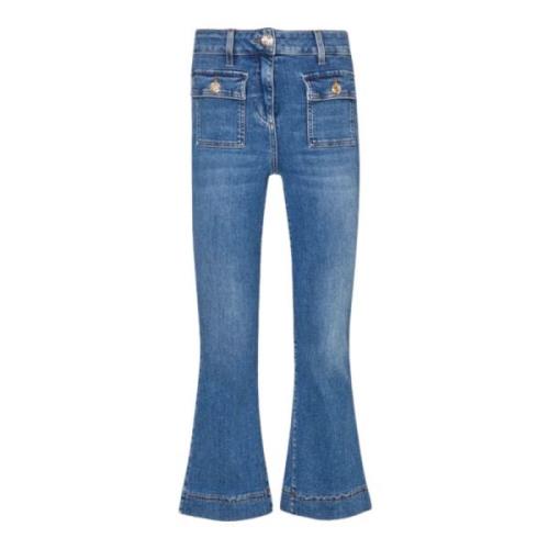 Stijlvolle Cropped Jeans voor Vrouwen Liu Jo , Blue , Dames