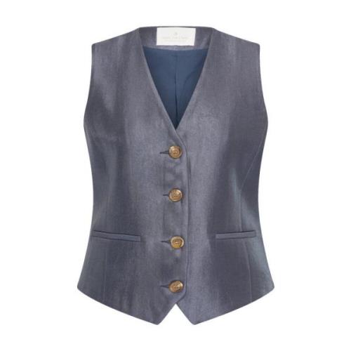 Karinb Mouwloos Vest Aime´e the Label , Gray , Dames