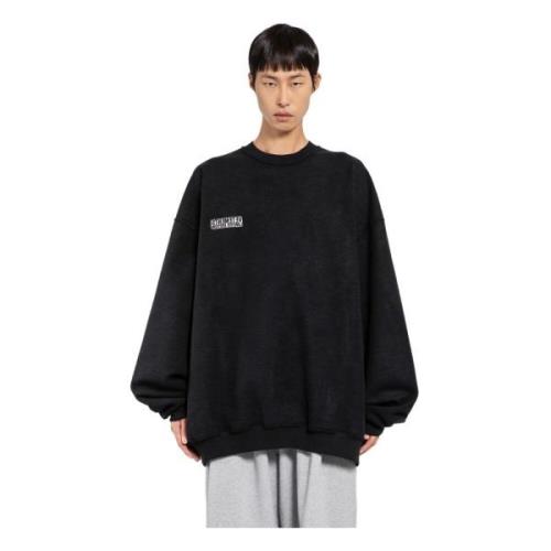 Geborduurde Inside-Out Sweatshirt Vetements , Black , Heren