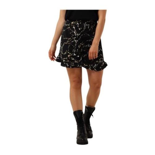 Dierenlijnen Mini Rok Alix The Label , Black , Dames