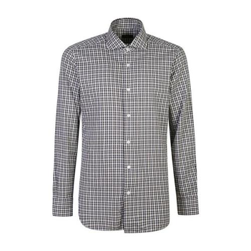 Witte Shirts voor Mannen Aw24 Barba , Multicolor , Heren