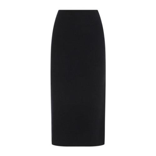 Blauwe Wollen Rok Fabiana Filippi , Black , Dames