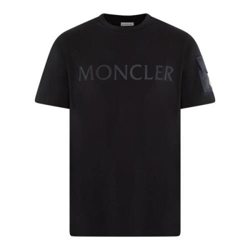 Heren Korte Mouw T-Shirt Moncler , Blue , Heren