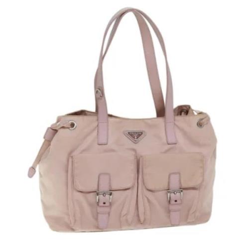 Pre-owned Nylon totes Prada Vintage , Pink , Dames