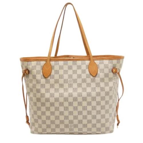 Pre-owned Canvas totes Louis Vuitton Vintage , White , Dames