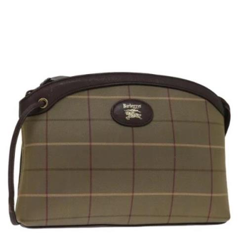 Pre-owned Canvas clutches Burberry Vintage , Beige , Dames