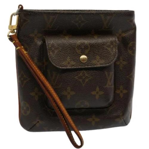 Pre-owned Canvas pouches Louis Vuitton Vintage , Brown , Dames