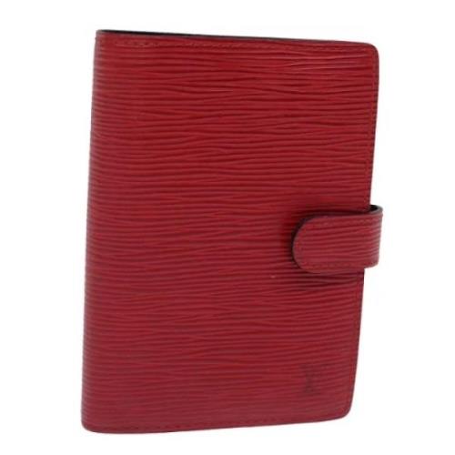 Pre-owned Leather home-office Louis Vuitton Vintage , Red , Dames