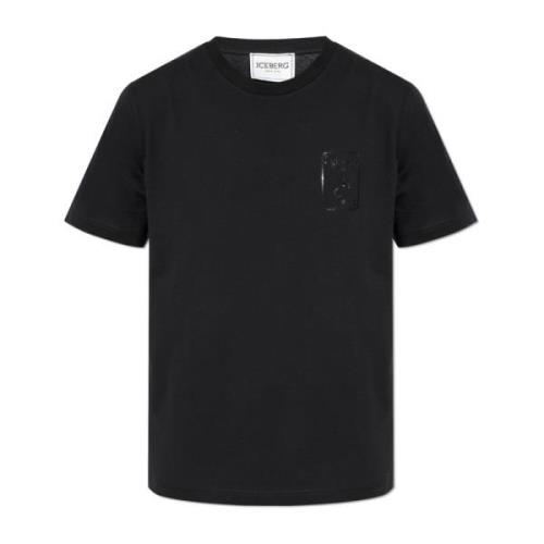 T-shirt met print Iceberg , Black , Heren