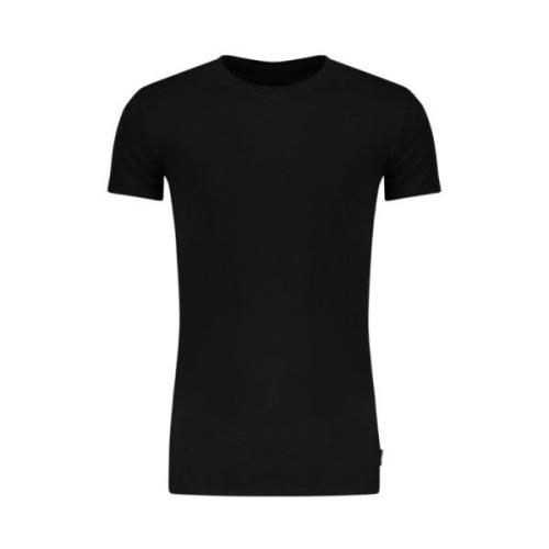 Zwart Katoenen T-Shirt Gaudi , Black , Heren