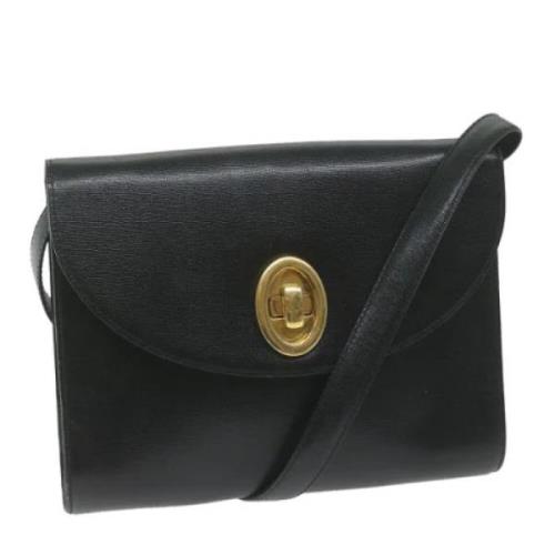 Pre-owned Leather shoulder-bags Dior Vintage , Black , Dames