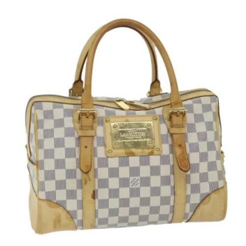 Pre-owned Canvas handbags Louis Vuitton Vintage , White , Dames