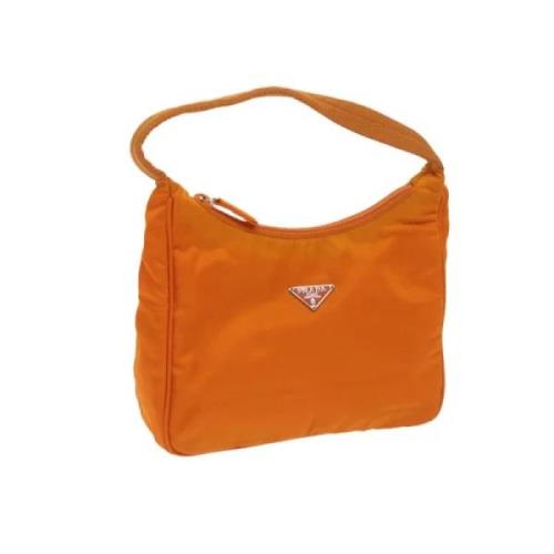 Pre-owned Nylon handbags Prada Vintage , Orange , Dames