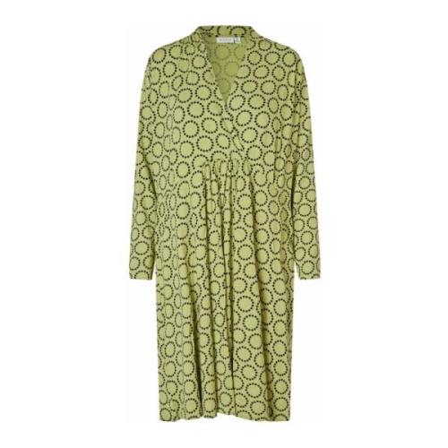 Relaxte Silhouet Jurk Fern Masai , Green , Dames