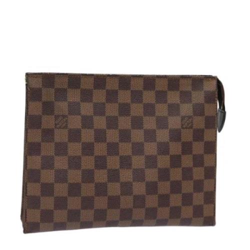 Pre-owned Canvas pouches Louis Vuitton Vintage , Brown , Dames