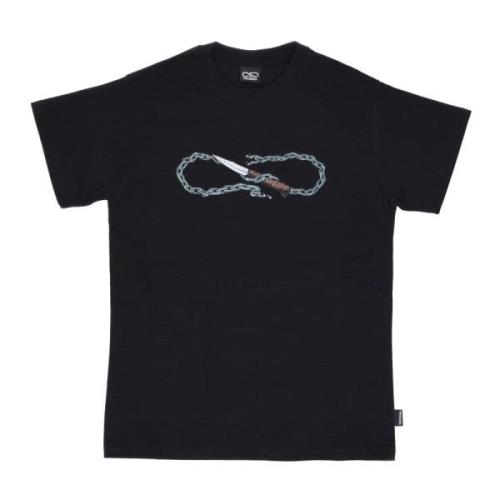 Zwart Logo Chain Tee Korte Mouw Propaganda , Black , Heren