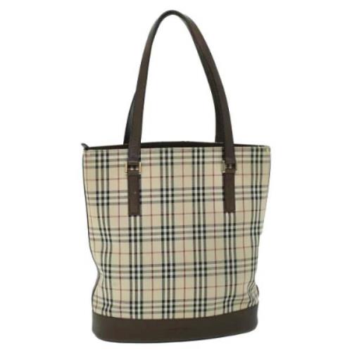 Pre-owned Canvas totes Burberry Vintage , Beige , Dames