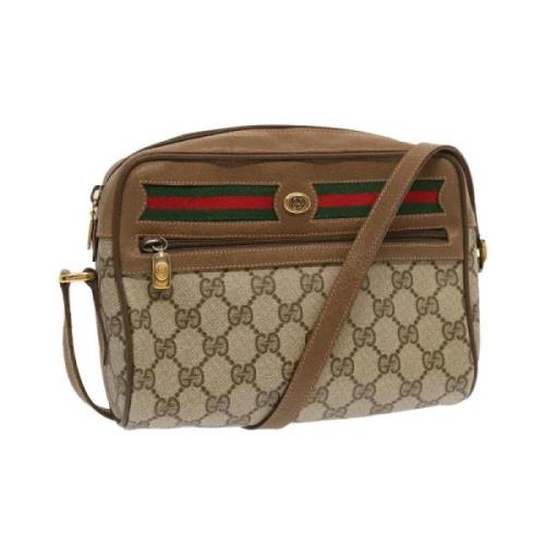 Pre-owned Canvas gucci-bags Gucci Vintage , Beige , Dames