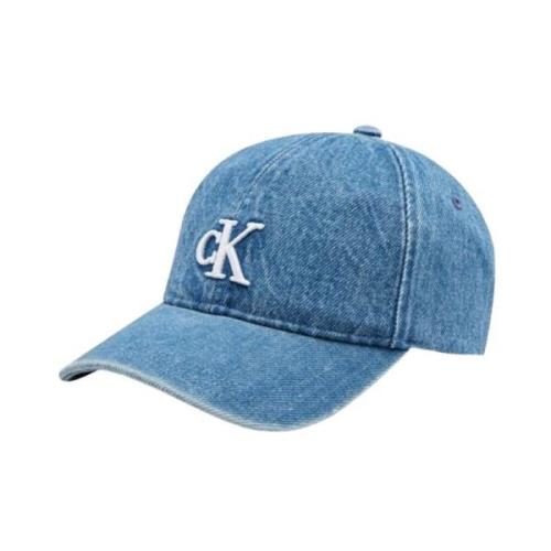 Klassieke Baseballpet in diverse kleuren Calvin Klein , Blue , Dames