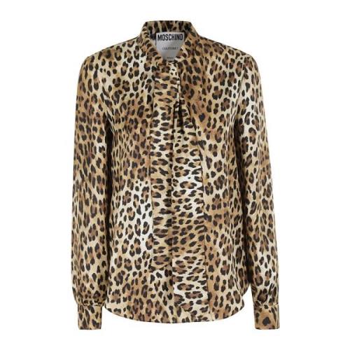 Stijlvolle Shirt voor Mannen en Vrouwen Moschino , Brown , Dames