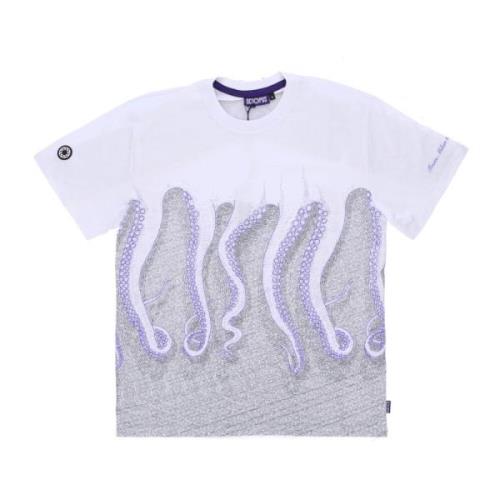 Milan Tee Wit Korte Mouw T-shirt Octopus , Multicolor , Heren