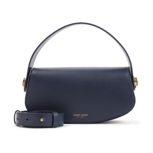 Blauwe Handtas Aw24 Dames Tassen Giorgio Armani , Blue , Dames