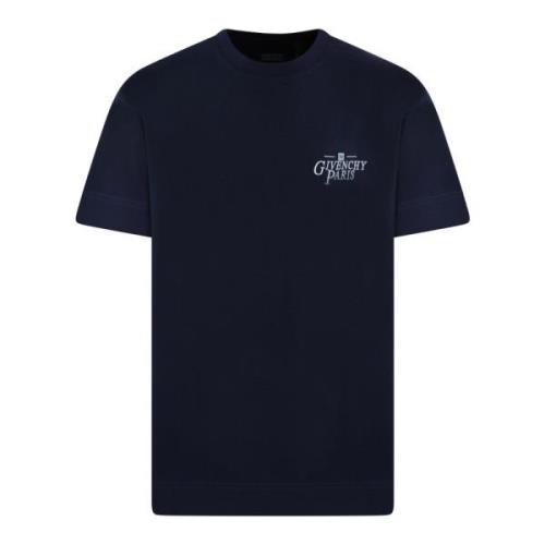 Heren Blauw T-shirt Givenchy , Blue , Heren