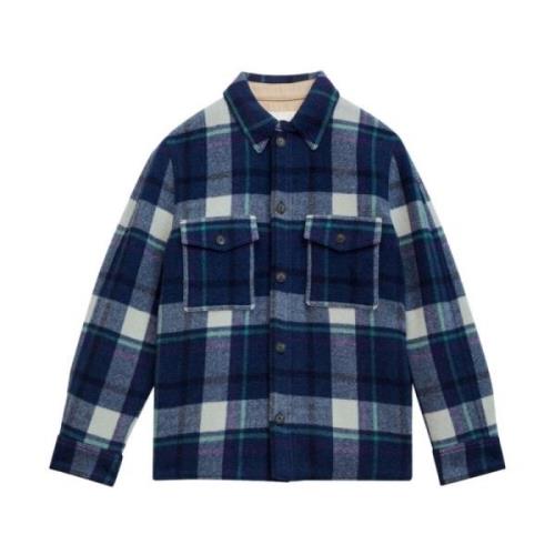 Blauwe Shirts Aw24 Herenmode Isabel Marant , Blue , Heren