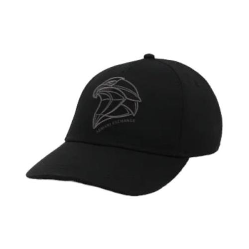 Baseball Cap Klassieke Stijl Zwart Armani Exchange , Black , Heren