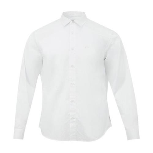 Klassieke Katoenen Overhemd Armani Exchange , White , Heren