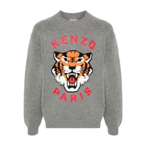 Grijze Sweatshirt Aw24 Kenzo , Gray , Heren