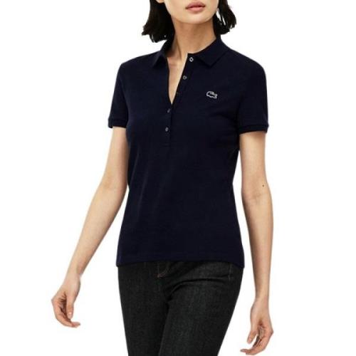 Blauwe T-shirts en Polos Lacoste , Blue , Dames