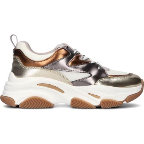 Bronze Mesh Low Top Sneakers Steve Madden , Multicolor , Dames