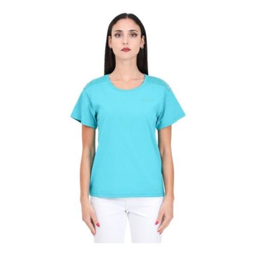 Korte Mouw T-shirt Moschino , Blue , Dames