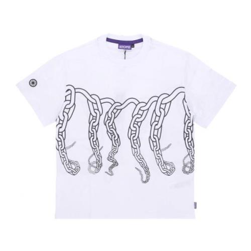 Octopus Logo Chain Tee White T-Shirt Octopus , White , Heren