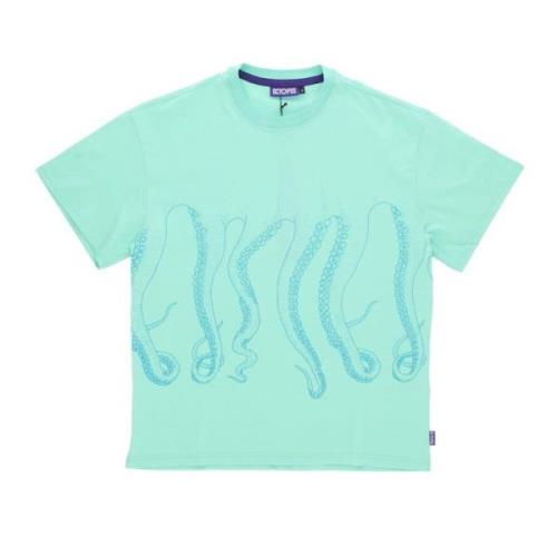 Tentakels Logo Print Tee Octopus , Green , Heren