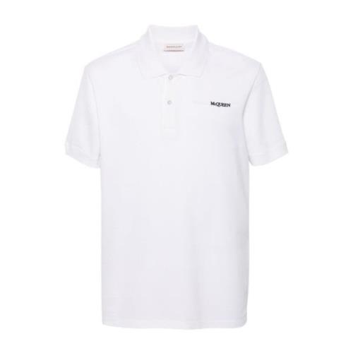 Witte T-shirts Polos voor mannen Alexander McQueen , White , Heren