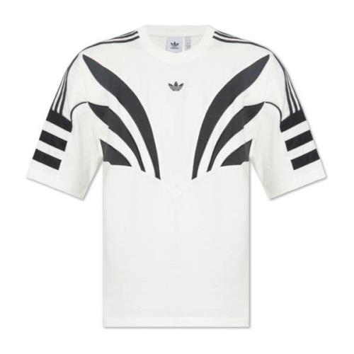 Oversized T-shirt Adidas Originals , White , Heren