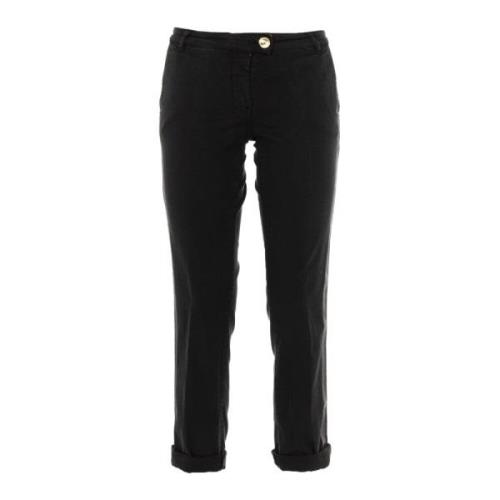 Zwarte Skinny Zomerbroek Dames Patrizia Pepe , Black , Dames