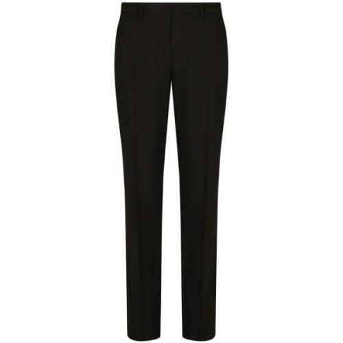 Zwarte Slim Fit Broek Dolce & Gabbana , Black , Heren