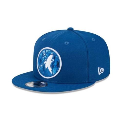 NBA ALT Cap - Blauw Patched Logo New Era , Blue , Heren