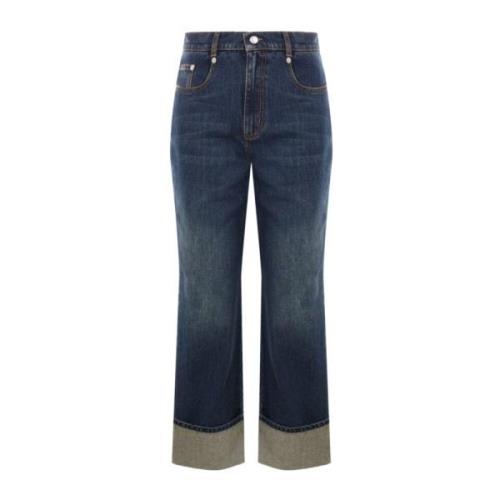 Stijlvolle Dames Jeans Collectie Alexander McQueen , Blue , Dames