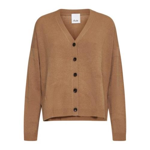 Kameel Sweater Collectie Allude , Brown , Dames