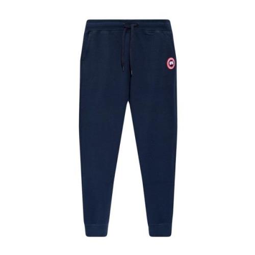 Sweatpants met logo Canada Goose , Blue , Heren