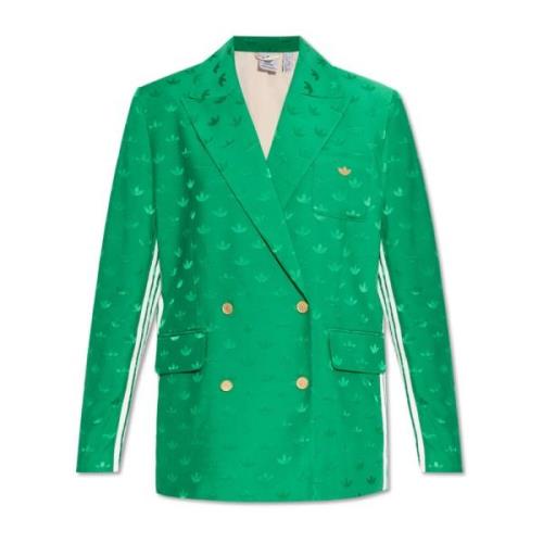 Blazer met monogram Adidas Originals , Green , Dames