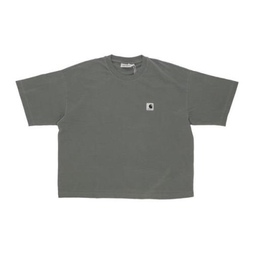 Groene Dames Tee Zachte Pasvorm Carhartt Wip , Green , Dames