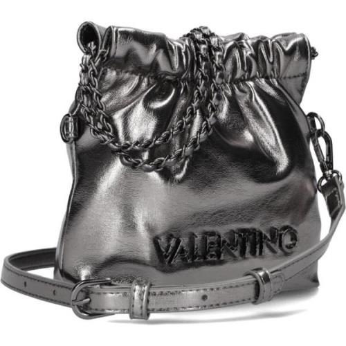 Zilveren Bucket Bag voor Stijlvolle Vrouwen Valentino by Mario Valenti...