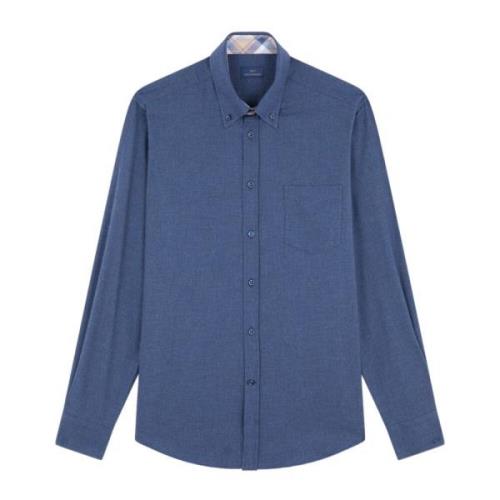 Blauwe Casual Overhemden Paul & Shark , Blue , Heren