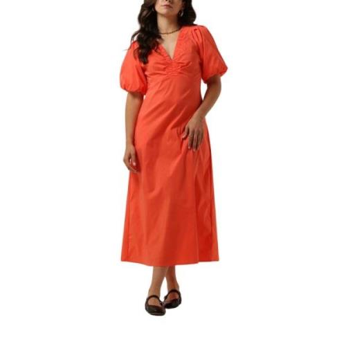 Oranje Poplin Jurk voor Vrouwen Neo Noir , Orange , Dames