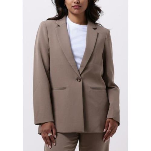 Kameel Suit Blazer voor Dames Neo Noir , Brown , Dames